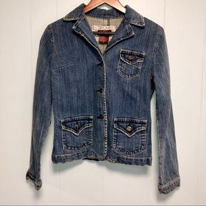 🌴Vanity Vintage Distressed Jean Jacket Med